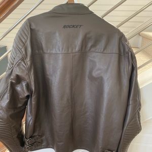 Joe Rocket Sprint TT brown leather jacket. Barely worn, like new